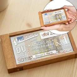 Magische Geldgeschenkbox zum Abitur - Collage