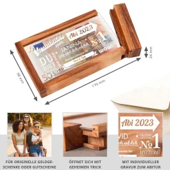 Magische Geldgeschenkbox zum Abitur - Collage