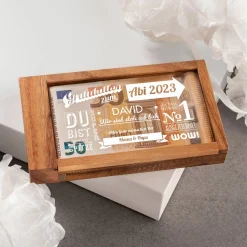 Magische Geldgeschenkbox zum Abitur - Collage