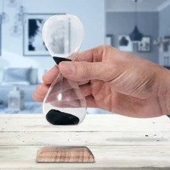 Magische Sanduhr mit Holz Sockel
