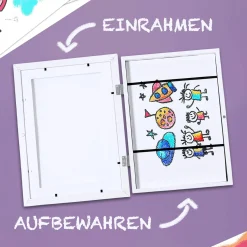 Magnetischer Bilderrahmen für Kinderzeichnungen