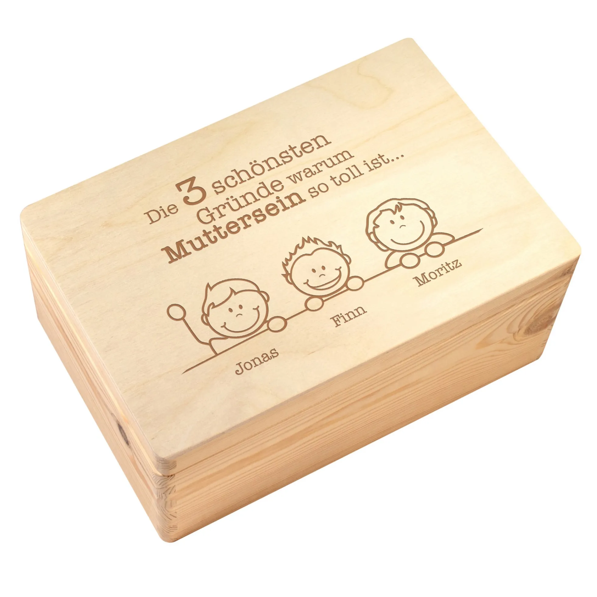 Memory Box mit Gravur - Warum Muttersein so toll ist