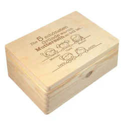 Memory Box mit Gravur - Warum Muttersein so toll ist