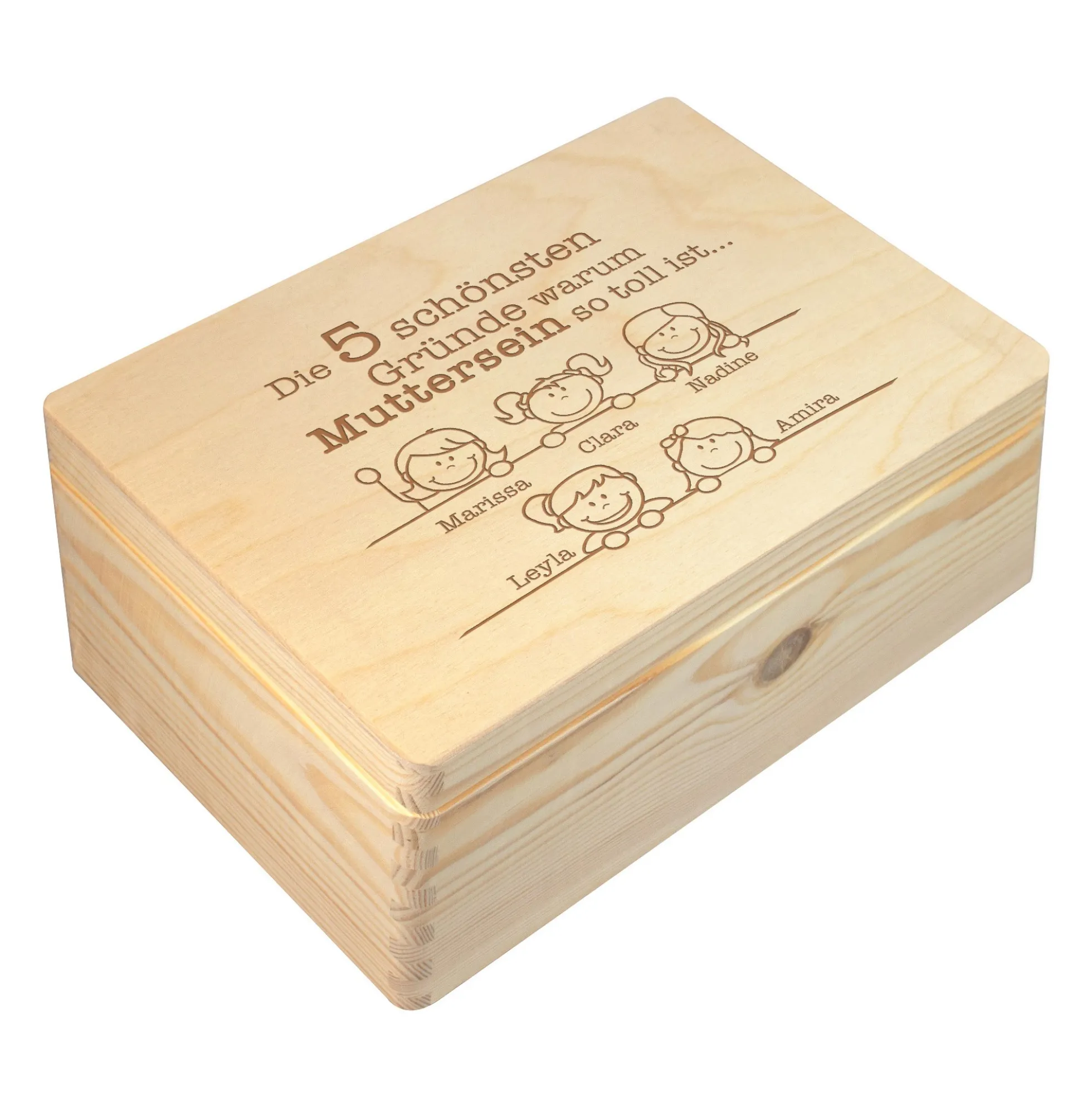 Memory Box mit Gravur - Warum Muttersein so toll ist