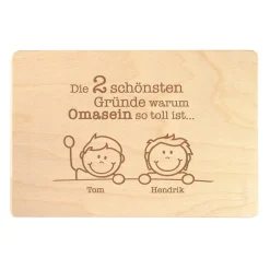 Memory Box mit Gravur - Warum Omasein so toll ist