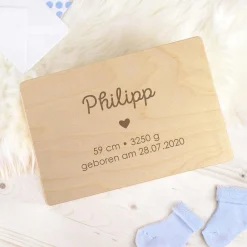 Memory Box zur Geburt - Herz