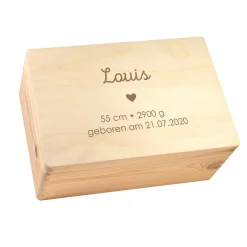 Memory Box zur Geburt - Herz