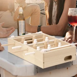 Mini Tischkicker aus Holz