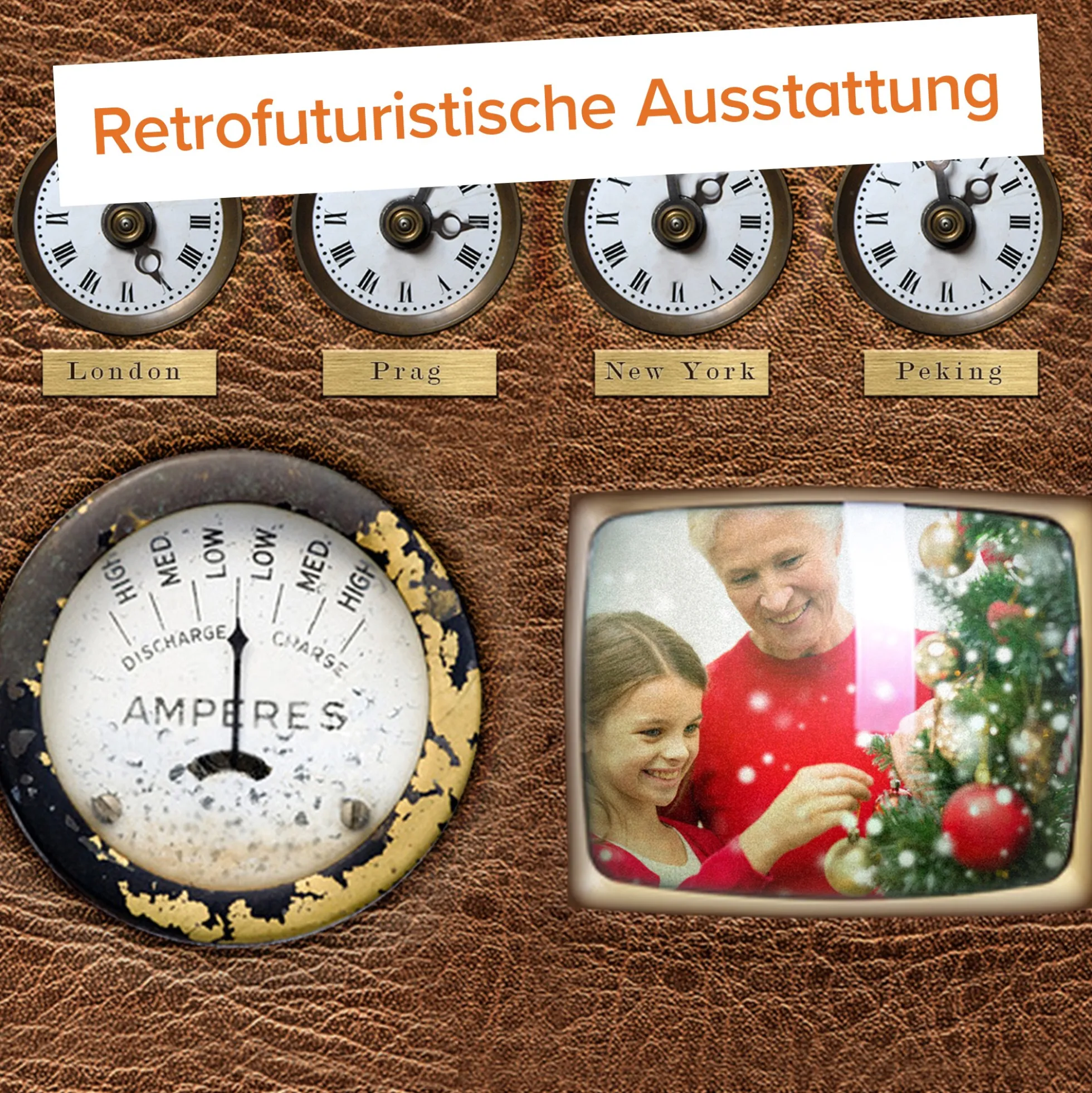 Original Weihnachtsmann Schlitten