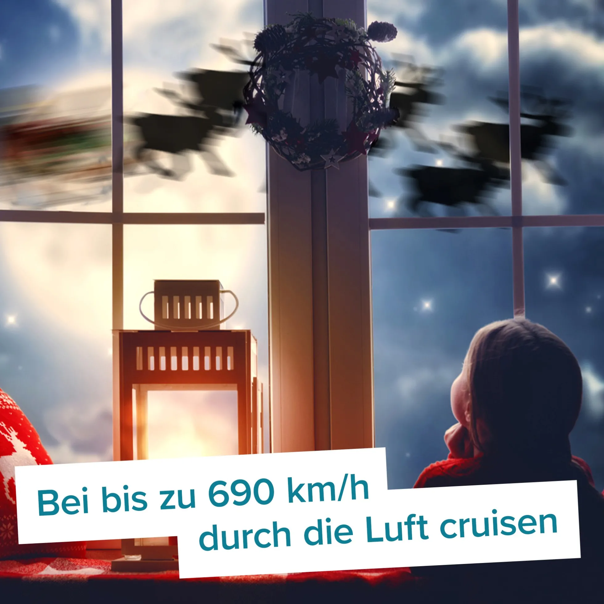 Original Weihnachtsmann Schlitten
