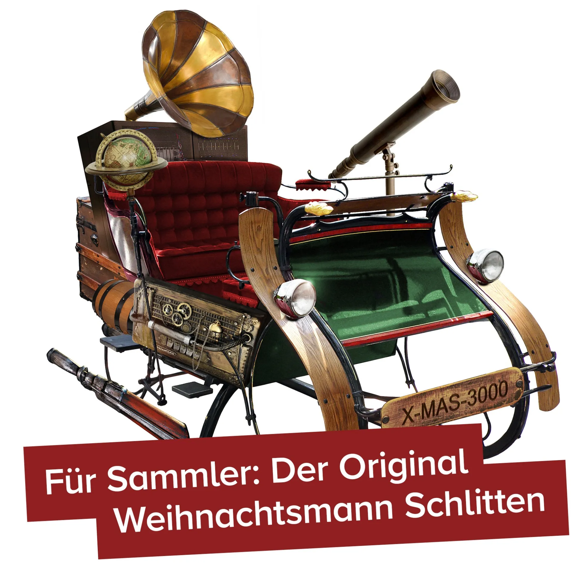 Original Weihnachtsmann Schlitten
