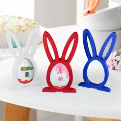 Osterhase Ü-Ei Halter Bunt - 3er Set
