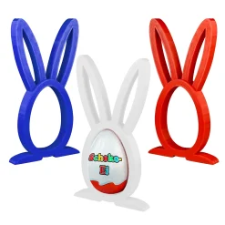 Osterhase Ü-Ei Halter Bunt - 3er Set