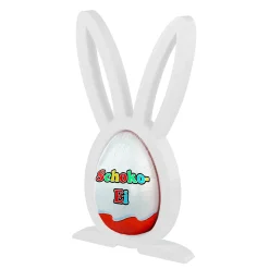 Osterhase Ü-Ei Halter Weiß - 3er Set