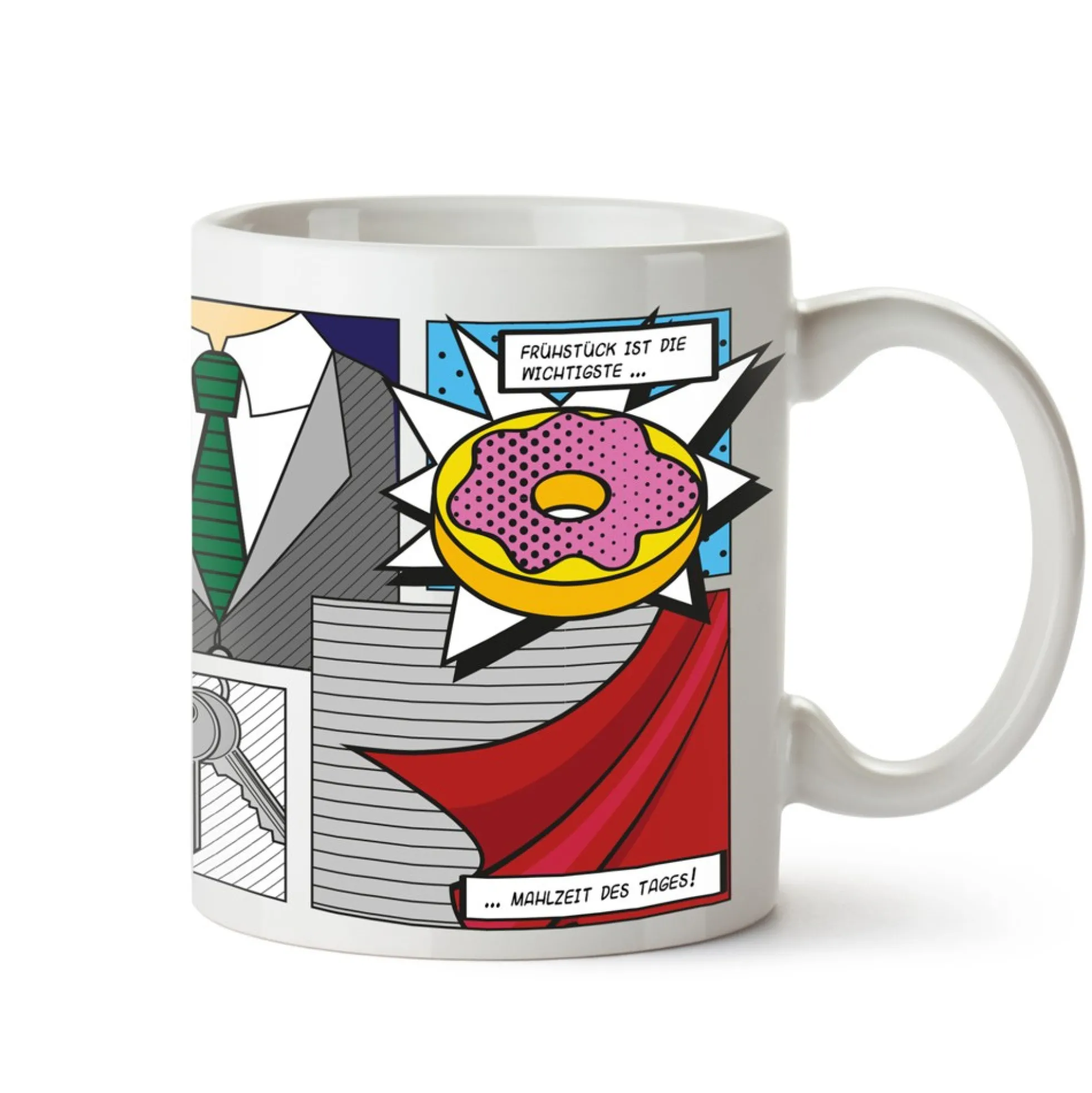 Personalisierte Comic Tasse - Super Mann