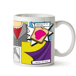 Personalisierte Comic Tasse - Super Frau