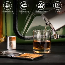 Personalisierte Kanisterbar mit 8-teiligem Zubehör - Grün