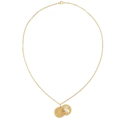 Personalisierte Kette Gold mit 2 Anhängern - Lebensbaum