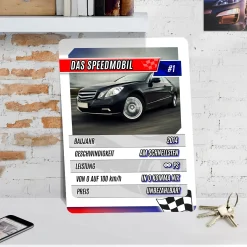 Personalisierte Quartettkarte XL - Auto