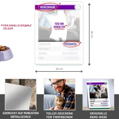 Personalisierte Quartettkarte XL - Haustier