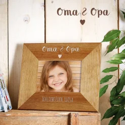 Personalisierter Bilderrahmen - Oma & Opa mit Herz