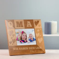 Personalisierter Bilderrahmen für Oma