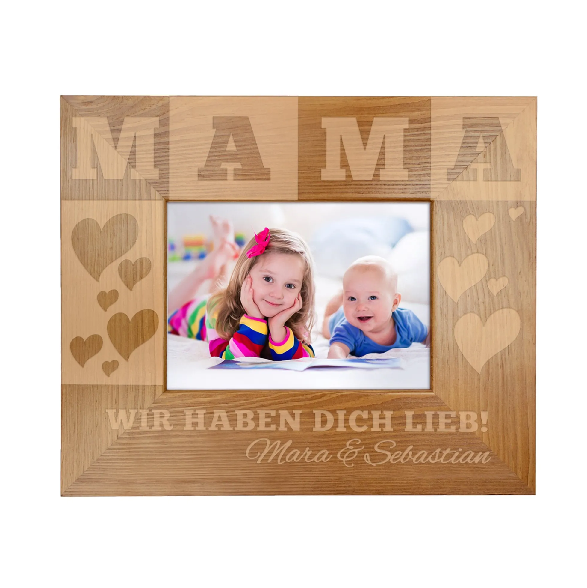 Personalisierter Bilderrahmen für Mama