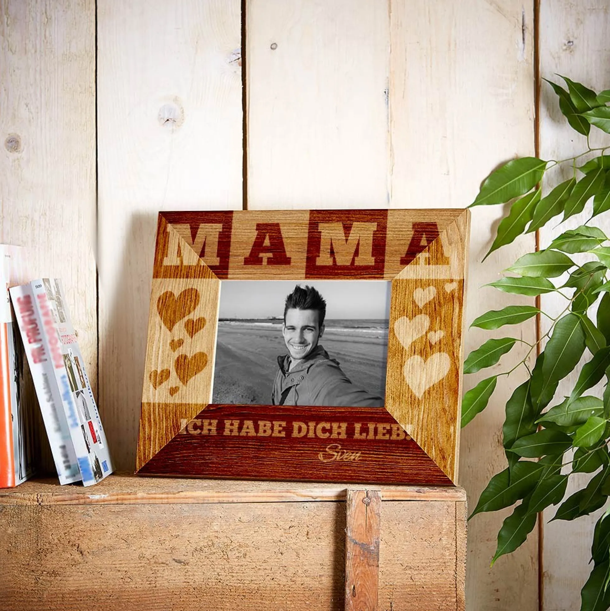 Personalisierter Bilderrahmen für Mama