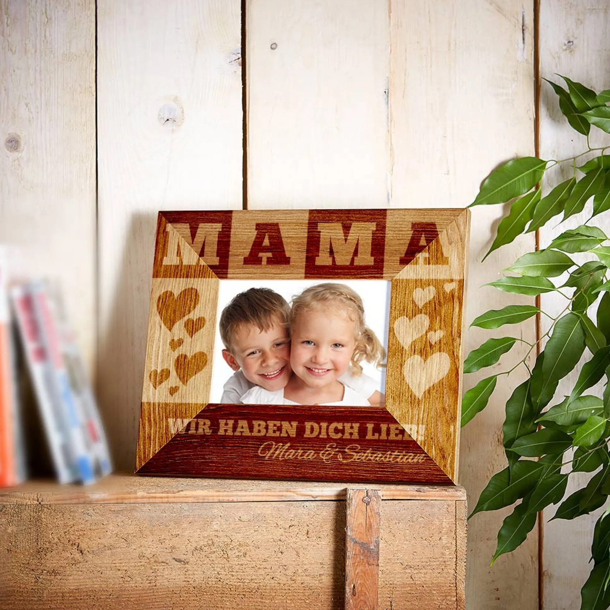 Personalisierter Bilderrahmen für Mama