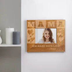 Personalisierter Bilderrahmen für Mama