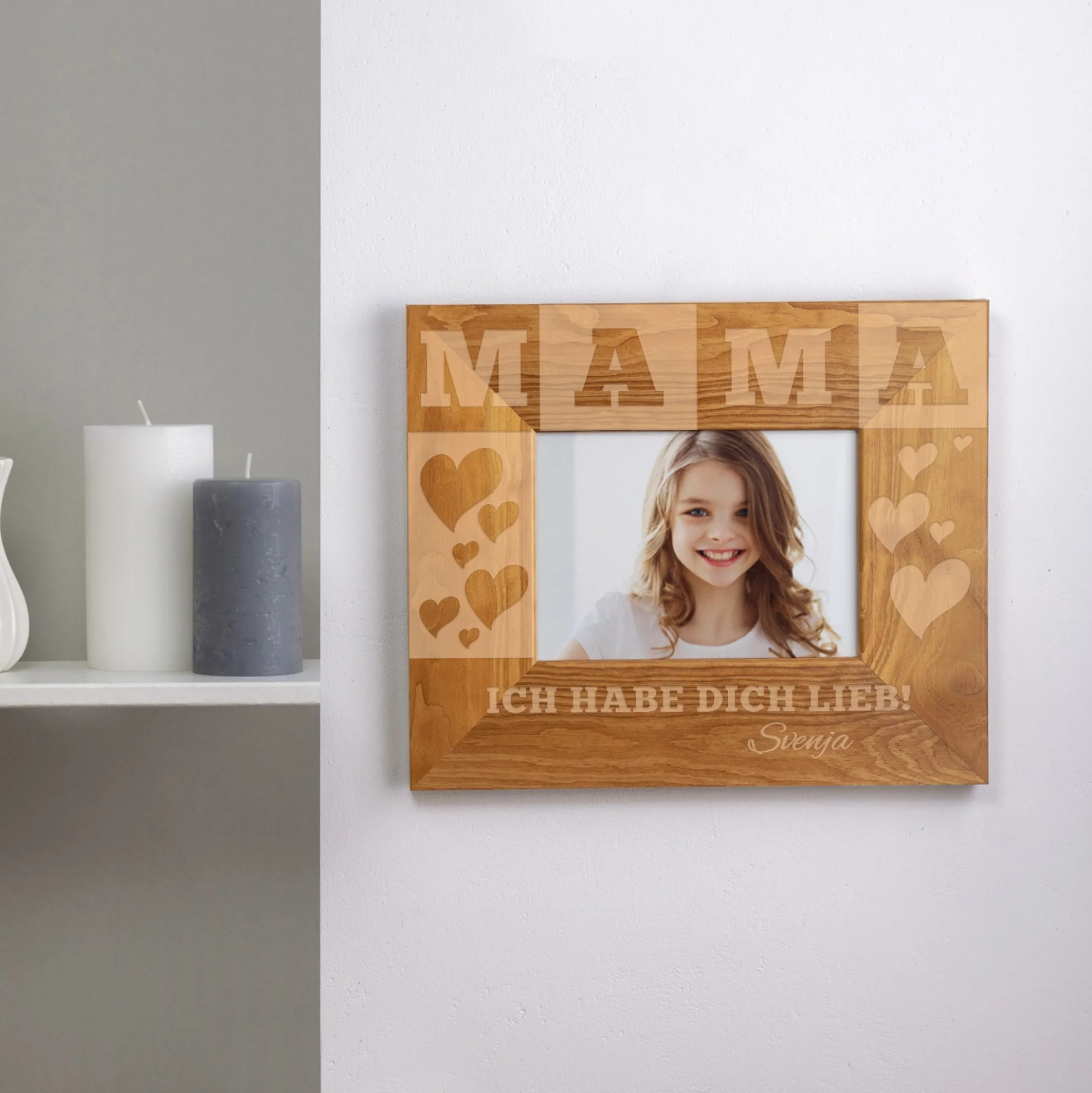Personalisierter Bilderrahmen für Mama