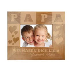 Personalisierter Bilderrahmen für Papa