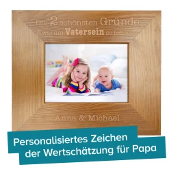 Personalisierter Bilderrahmen - Warum Vatersein so toll ist