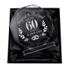 Personalisierter Glaspokal mit Facettenschliff zur Diamanthochzeit - 60 Jahre