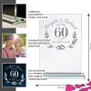 Personalisierter Glaspokal zur Diamanthochzeit - 60 Jahre