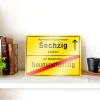 Personalisiertes Ortsschild - 60. Geburtstag