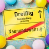 Personalisiertes Ortsschild - 30. Geburtstag
