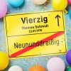 Personalisiertes Ortsschild - 40. Geburtstag