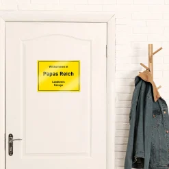 Personalisiertes Ortsschild mit Gravur - Papas Reich