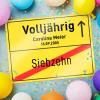 Personalisiertes Ortsschild - 18. Geburtstag