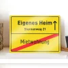 Personalisiertes Ortsschild - Eigenes Heim