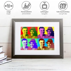 Personalisiertes Pop-Art Bild für Paare
