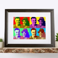 Personalisiertes Pop-Art Bild für Paare