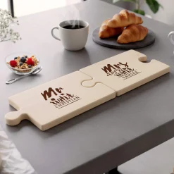 Personalisiertes Puzzle Brettchen Set - Mr & Mrs Right