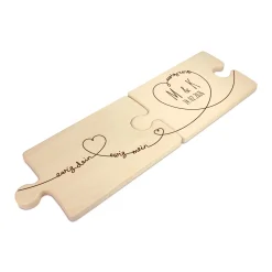 Personalisiertes Puzzle Brettchen Set - Ewig Dein
