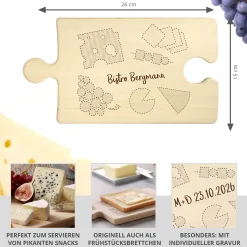 Personalisiertes Puzzle Brettchen - Käse