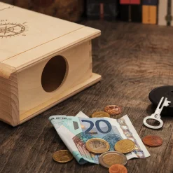 Personalisiertes Sparbuch mit Kompass Gravur