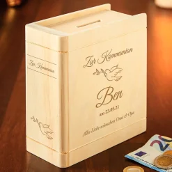 Personalisiertes Sparbuch zur Kommunion