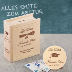 Personalisiertes Sparbuch zum Abitur