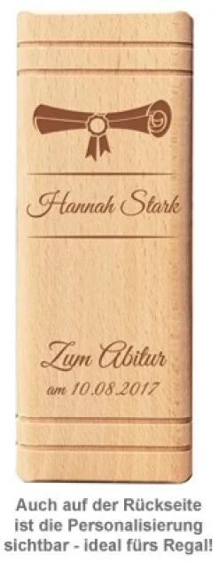 Personalisiertes Sparbuch zum Abitur